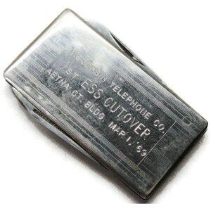 Knife File Money Clip Stainless Steel Wallet Credit Card Cash ID Holder